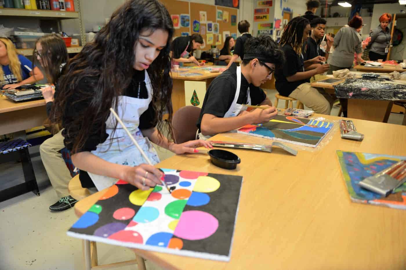 IPA.ArtStudents.3 Irvington Community Schools Irvington